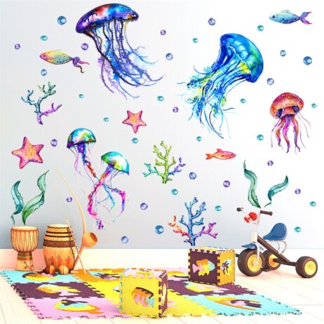 Jellyfish Decal for Kids Rooms and Bathrooms