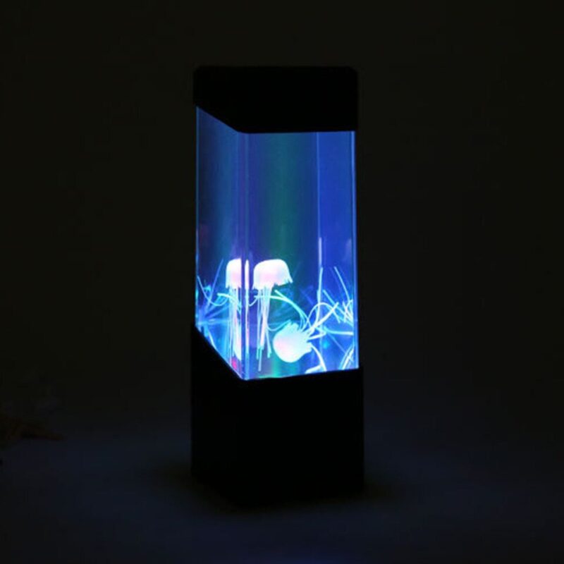 Jellyfish LED Lava Lamp With Multicolor Lighting Modes - Image 6
