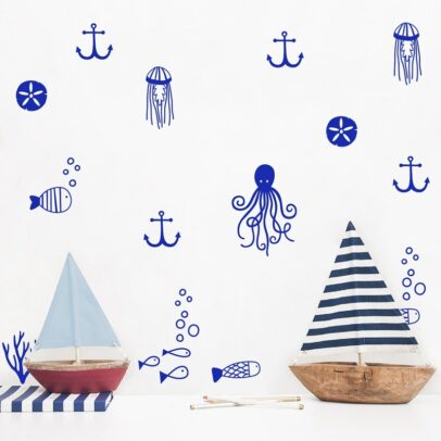 Sea Life Wall Art Decals