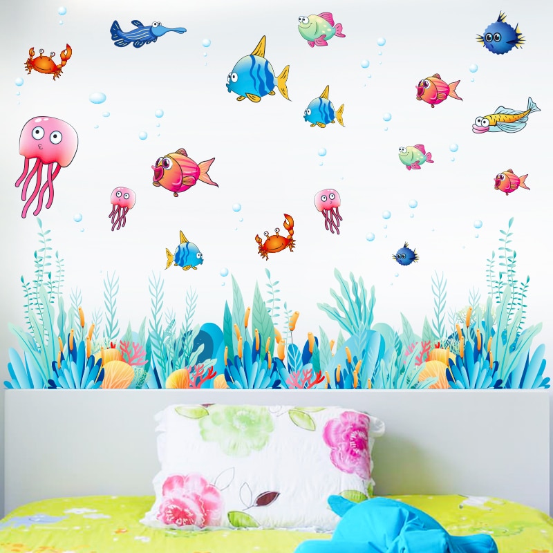 Jellyfish and Sea Life Wall Stickers - Image 3