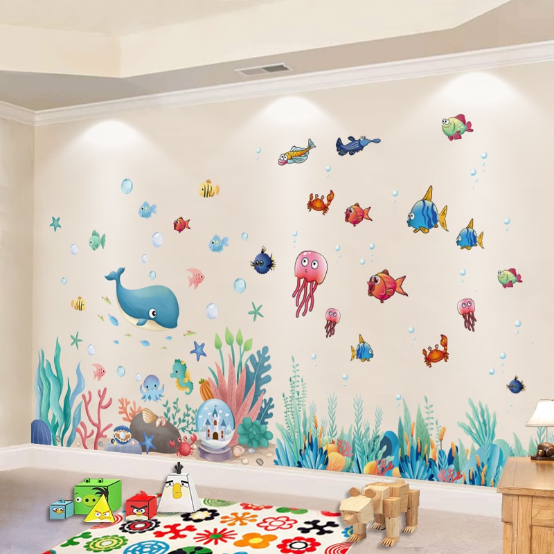 Jellyfish and Sea Life Wall Stickers - Image 8