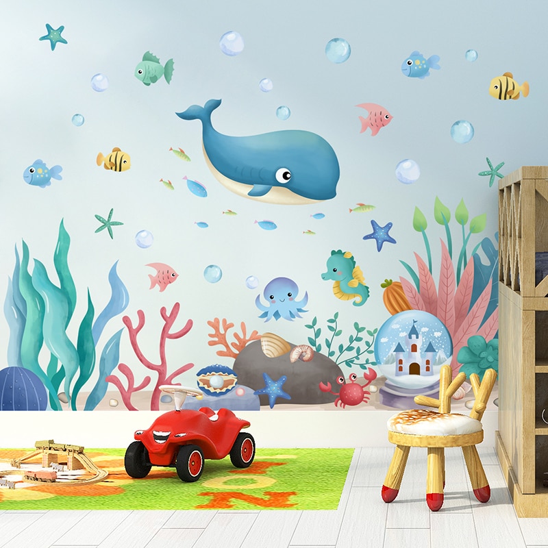 Jellyfish and Sea Life Wall Stickers - Image 4