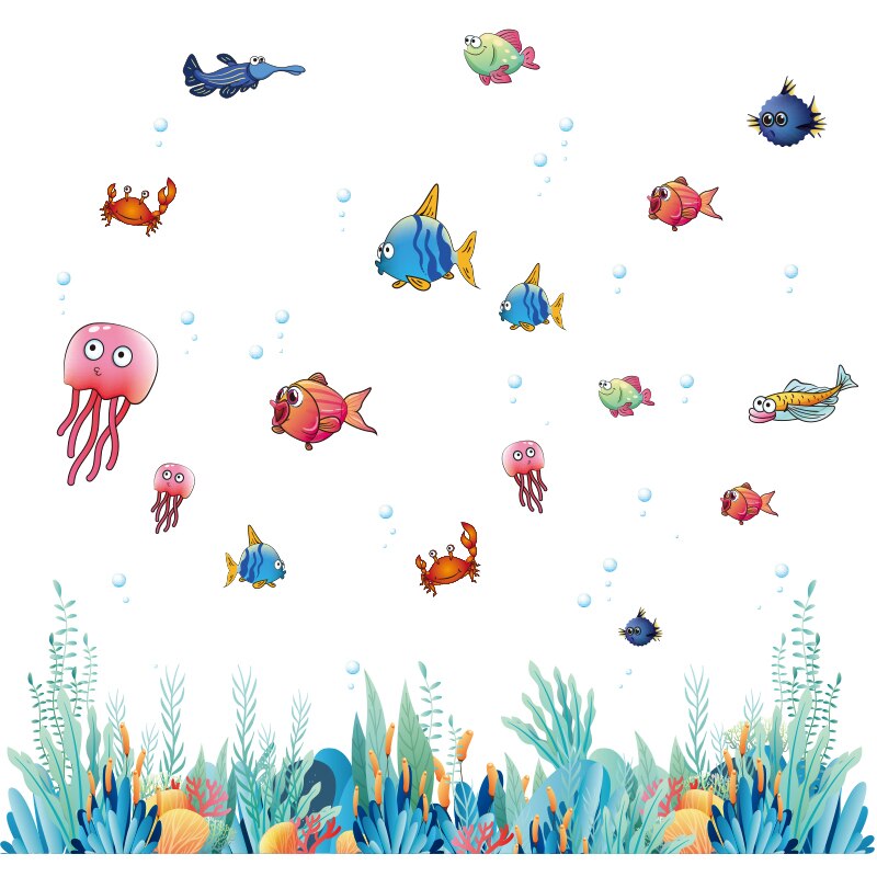 Jellyfish and Sea Life Wall Stickers - Image 6