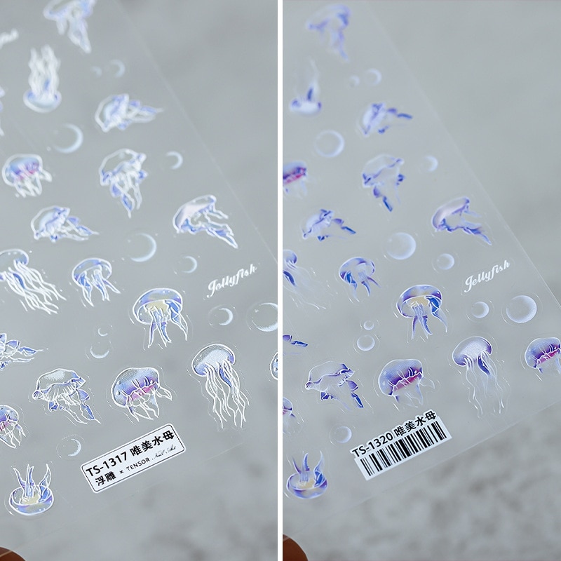 5D Pattern Nail Jellyfish Sticker - Image 5