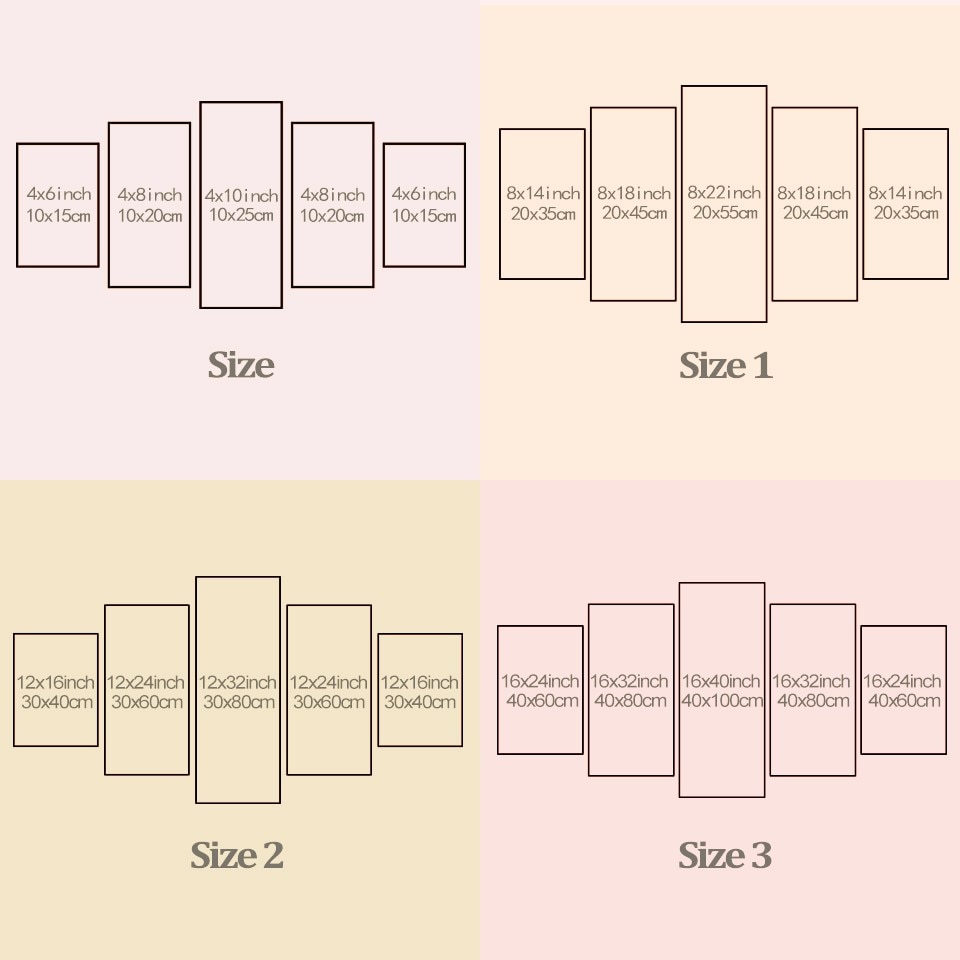 5 Piece Colorful Jellyfish Panel Wall Art - Image 3