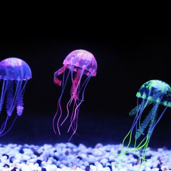 Artificial Vivid Jellyfish - Silicone Fish Tank Decor - Aquarium Decoration - Image 4