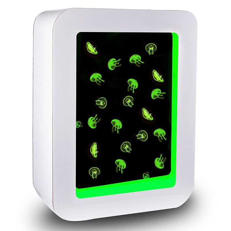 Rectangle Shaped Live Jellyfish Aquarium & Accessories - Includes Led Light Lamp, And Filter - Image 6