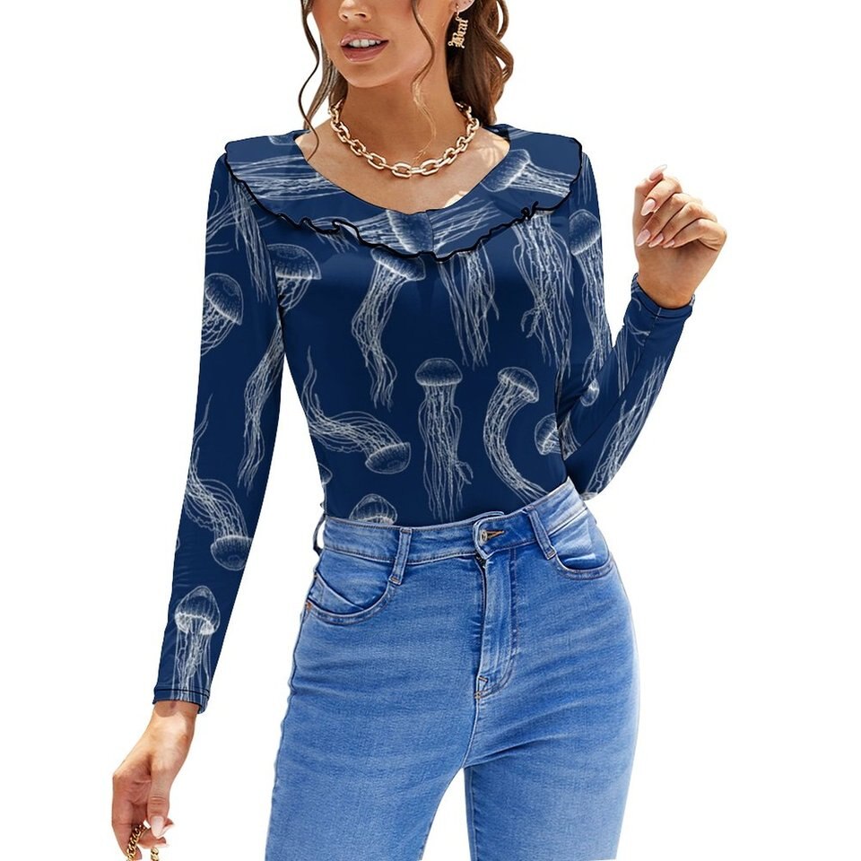Jellyfish Print Tops - Summer Wardrobe Must Have - Image 2