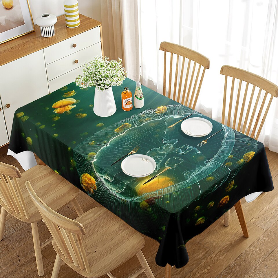 Jellyfish Rectangular Tablecloth  - 14 Styles To Choose From - Image 12