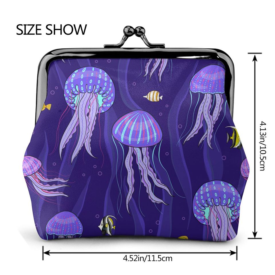 Jellyfish Mini Pouch  - Cute Money Or Coin Purse - Image 5