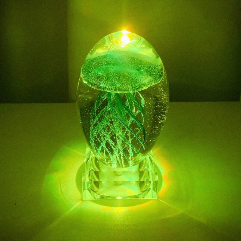 Jellyfish Model 3D LED Multicolor Lamp - Crystal Table Lamp For Decoration Or Night Light - Image 3