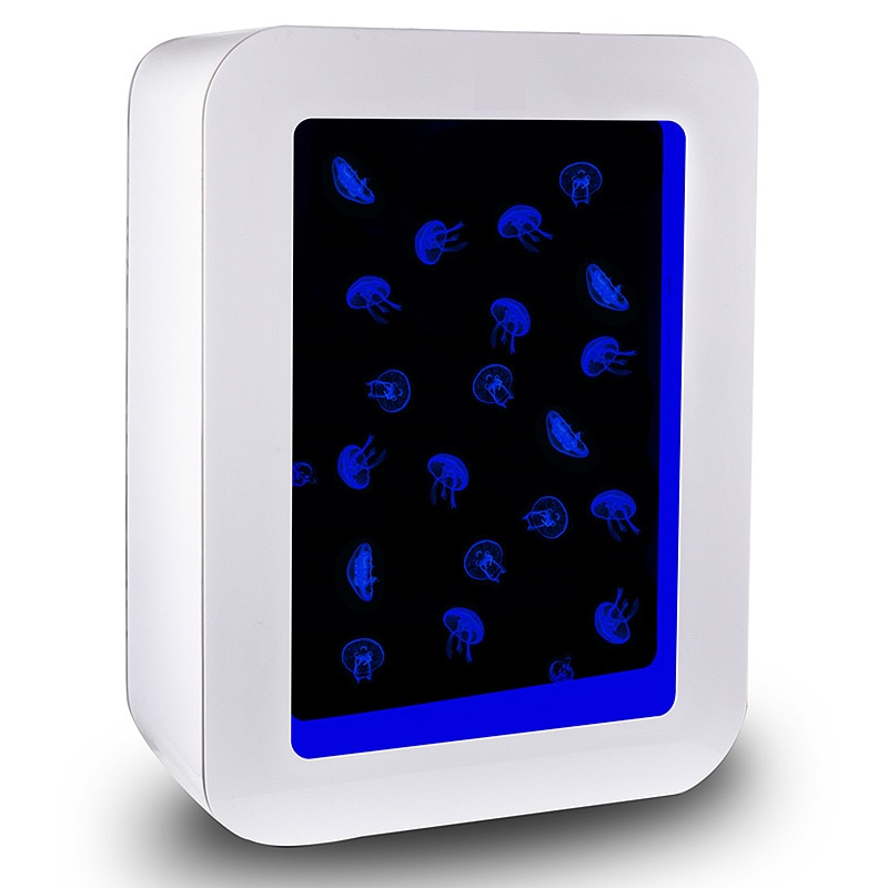 Rectangle Shaped Live Jellyfish Aquarium & Accessories - Includes Led Light Lamp, And Filter - Image 5