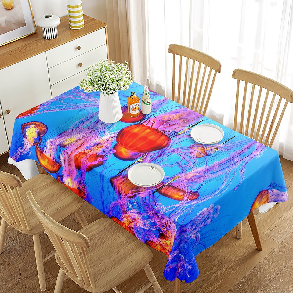 Jellyfish Rectangular Tablecloth  - 14 Styles To Choose From - Image 15