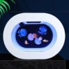 Modern Ecological Jellyfish Oval – Beautiful Aquarium Perfect for Home Or Office – Desktop Size
