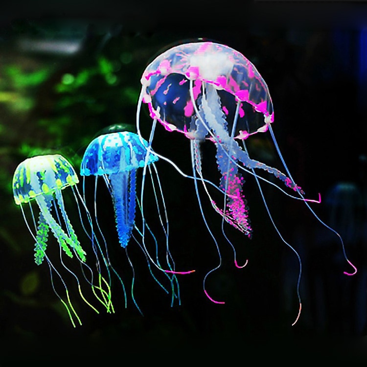 Artificial Vivid Jellyfish - Silicone Fish Tank Decor - Aquarium Decoration - Image 3