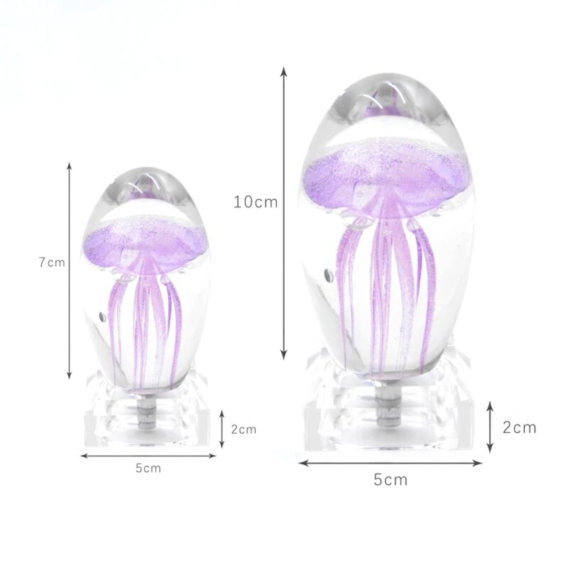 Jellyfish Model 3D LED Multicolor Lamp - Crystal Table Lamp For Decoration Or Night Light - Image 2