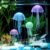 Artificial Vivid Jellyfish – Silicone Fish Tank Decor – Aquarium Decoration