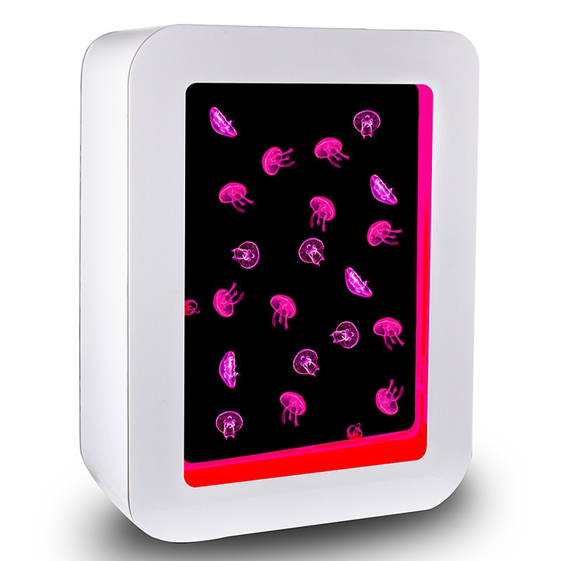 Rectangle Shaped Live Jellyfish Aquarium & Accessories - Includes Led Light Lamp, And Filter - Image 3